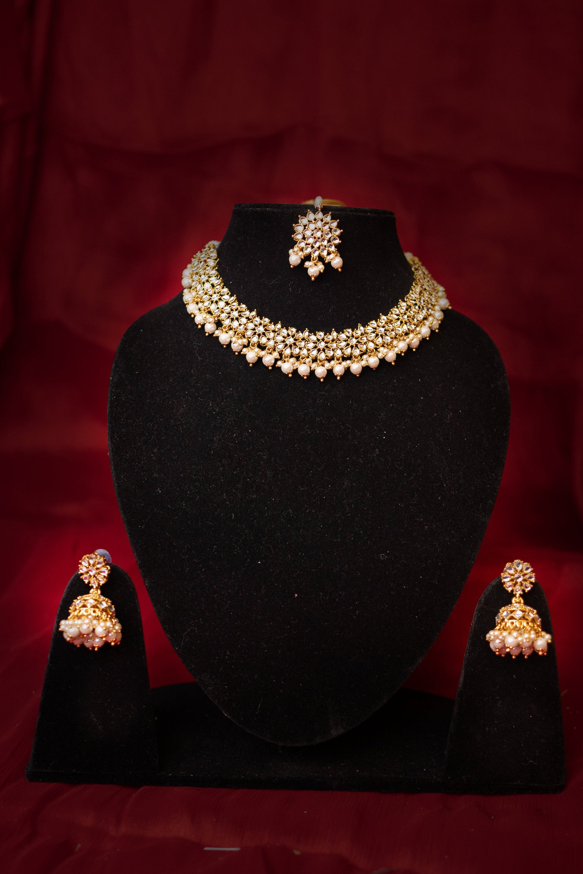 Noor's Splendour Kundan Necklace Set - ELYSIAN GODDESS