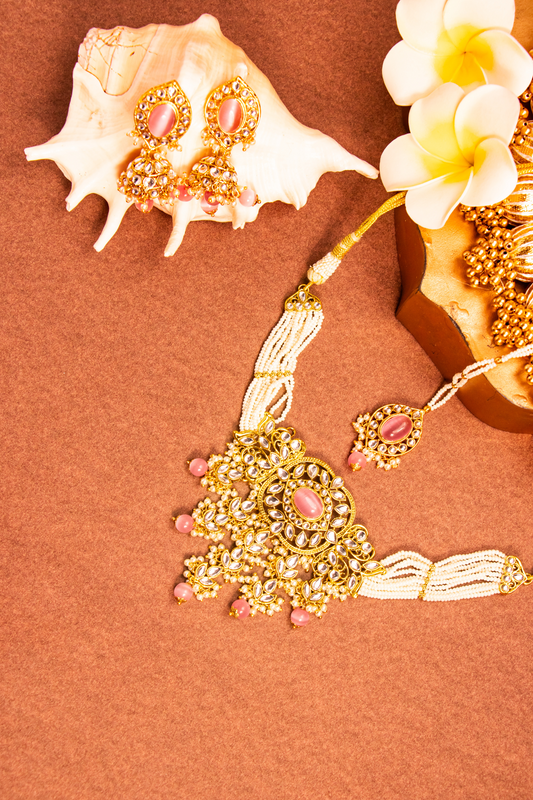 Krishnaveni Polki Necklace Set
