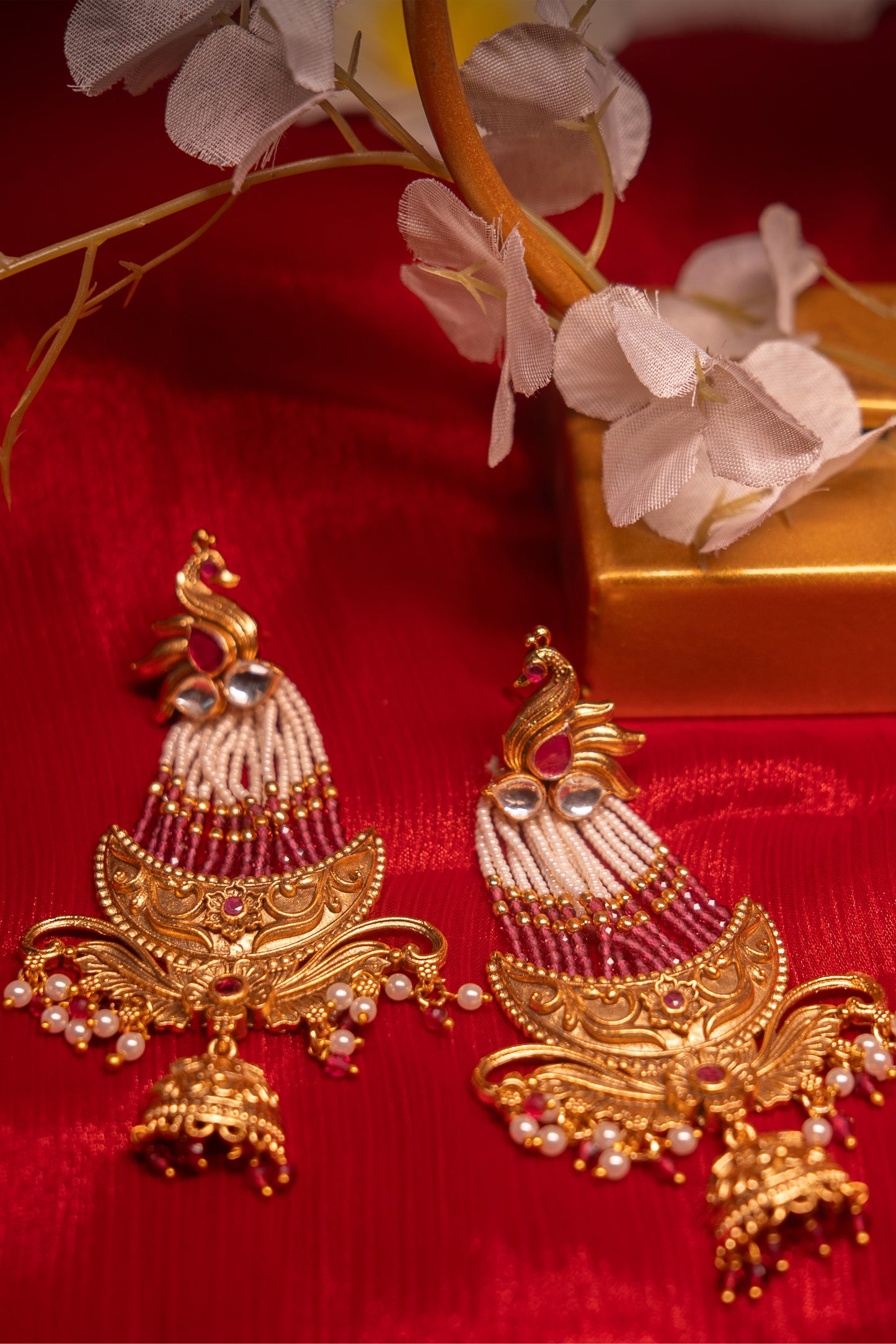 Queen’s Resilience Pearl Padmavati Earrings