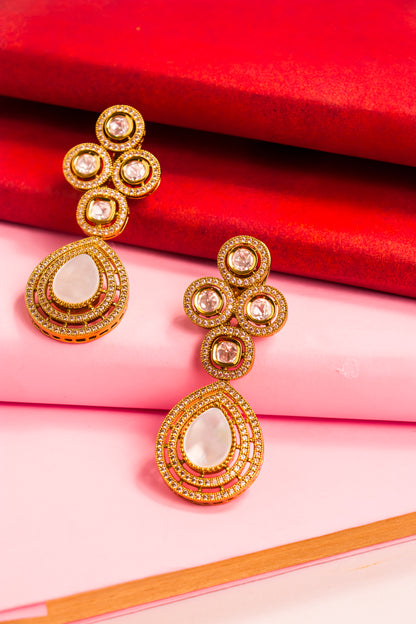 Duchess Polki Crown Earrings