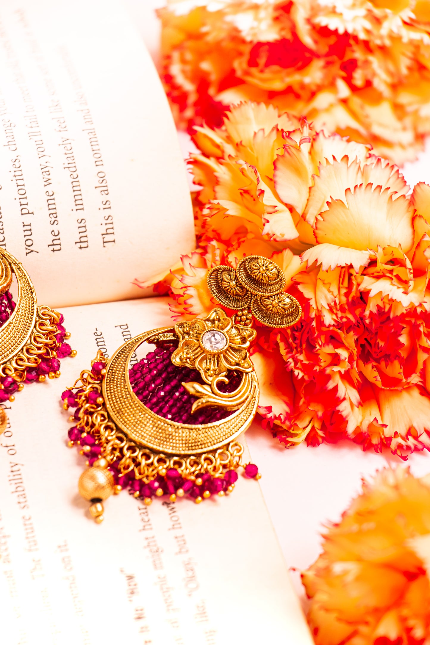 Chitralekha Elegance Ruby Necklace Set