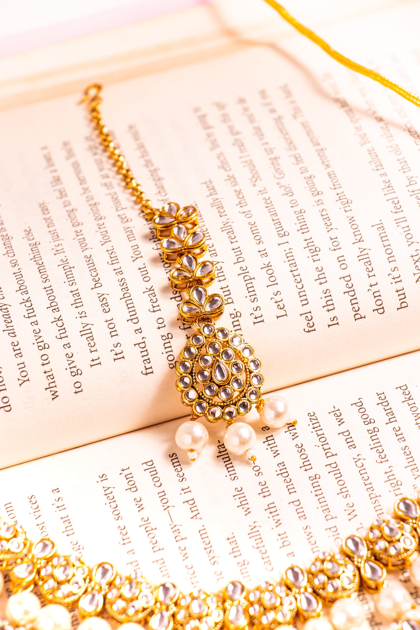 Noor's Spark Kundan Pearl Necklace Set