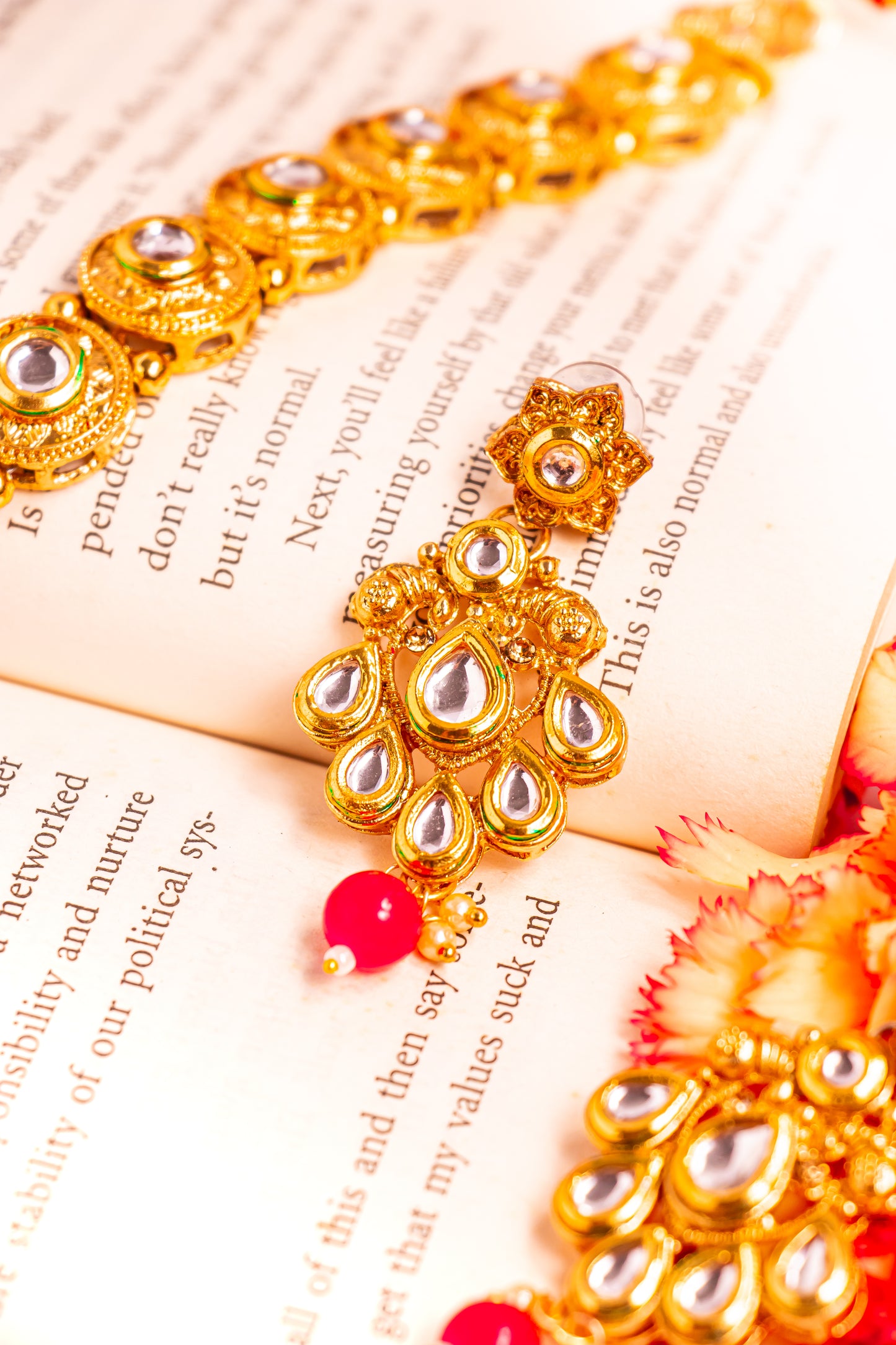 Padmavati's Charm Kundan Long Necklace Set