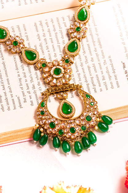 Padmavati's Opulence Polki Long Necklace Set
