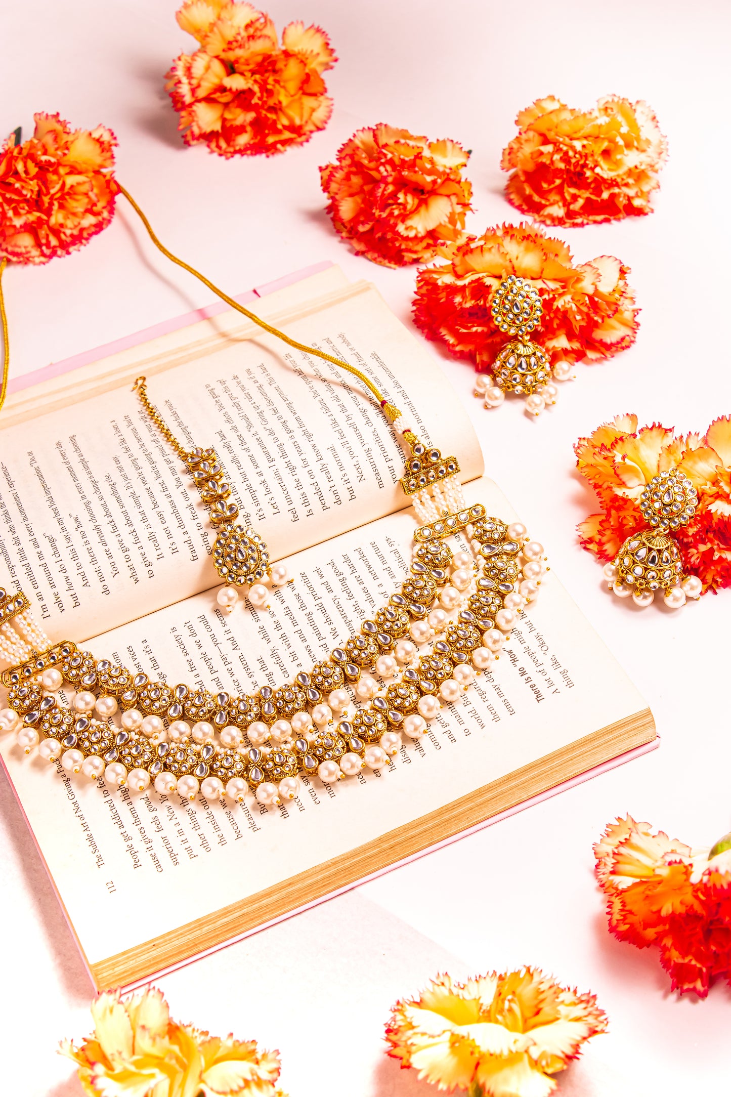 Noor's Spark Kundan Pearl Necklace Set