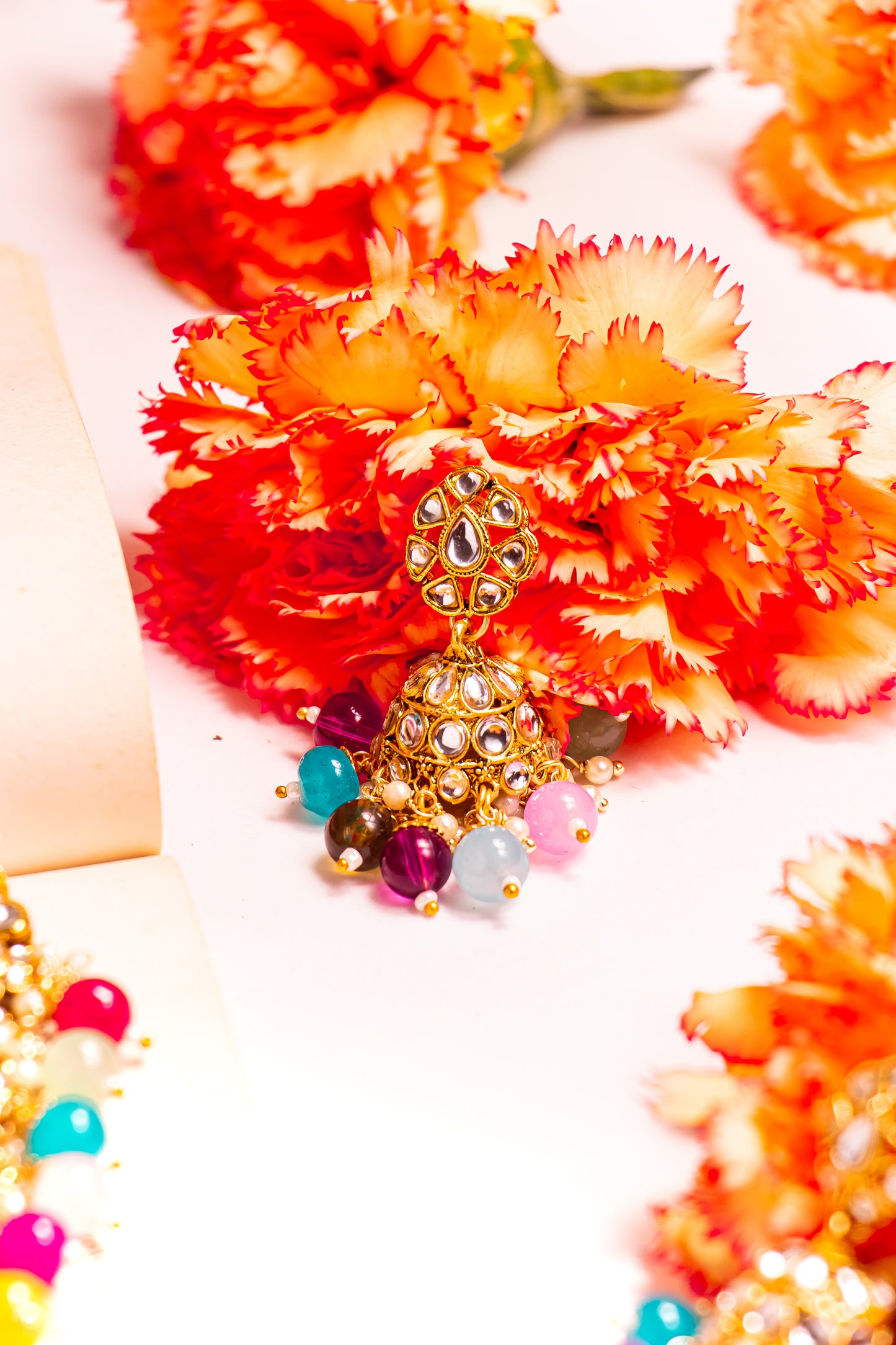 Jahan's Mirage Multicolour Kundan Necklace Set