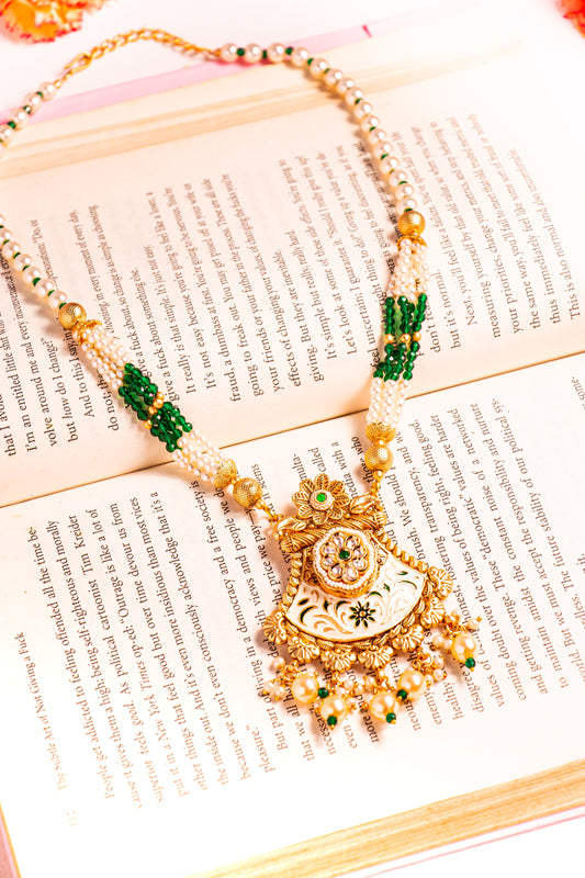 Vaishali Polki Long Necklace Set