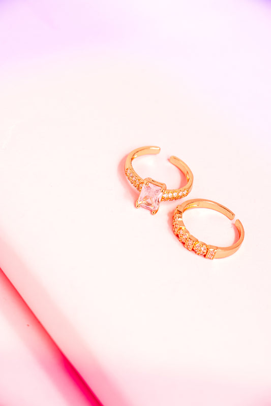 Dynasty Drop Adjustable Rings Set