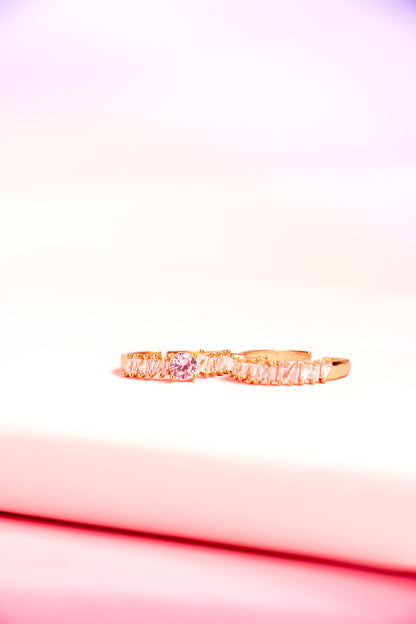 Royal Bloom Adjustable Rings  Set
