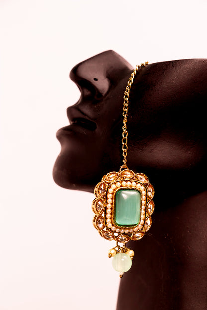Lotus Radiant Polki Choker Necklace Set