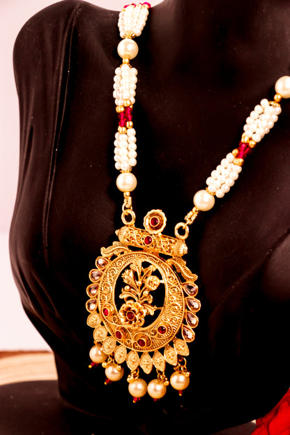 Padmavati's Radiance Long Necklace Set
