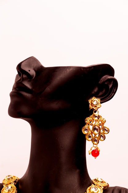Padmavati's Charm Kundan Long Necklace Set