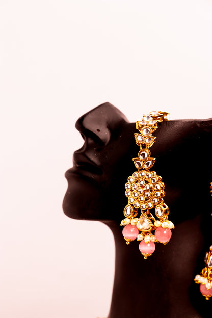 Noor's Horizon Pink Kundan Necklace Set