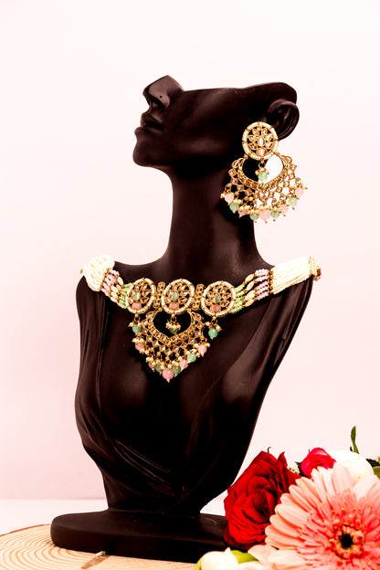 Urmila Polki Choker Necklace Set
