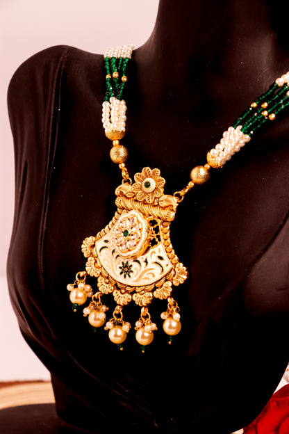 Vaishali Polki Long Necklace Set