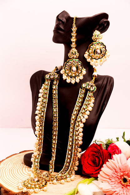 Noor's Dream Kundan Long Necklace Set