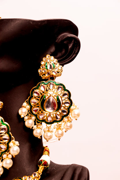 Noor's Dream Kundan Long Necklace Set