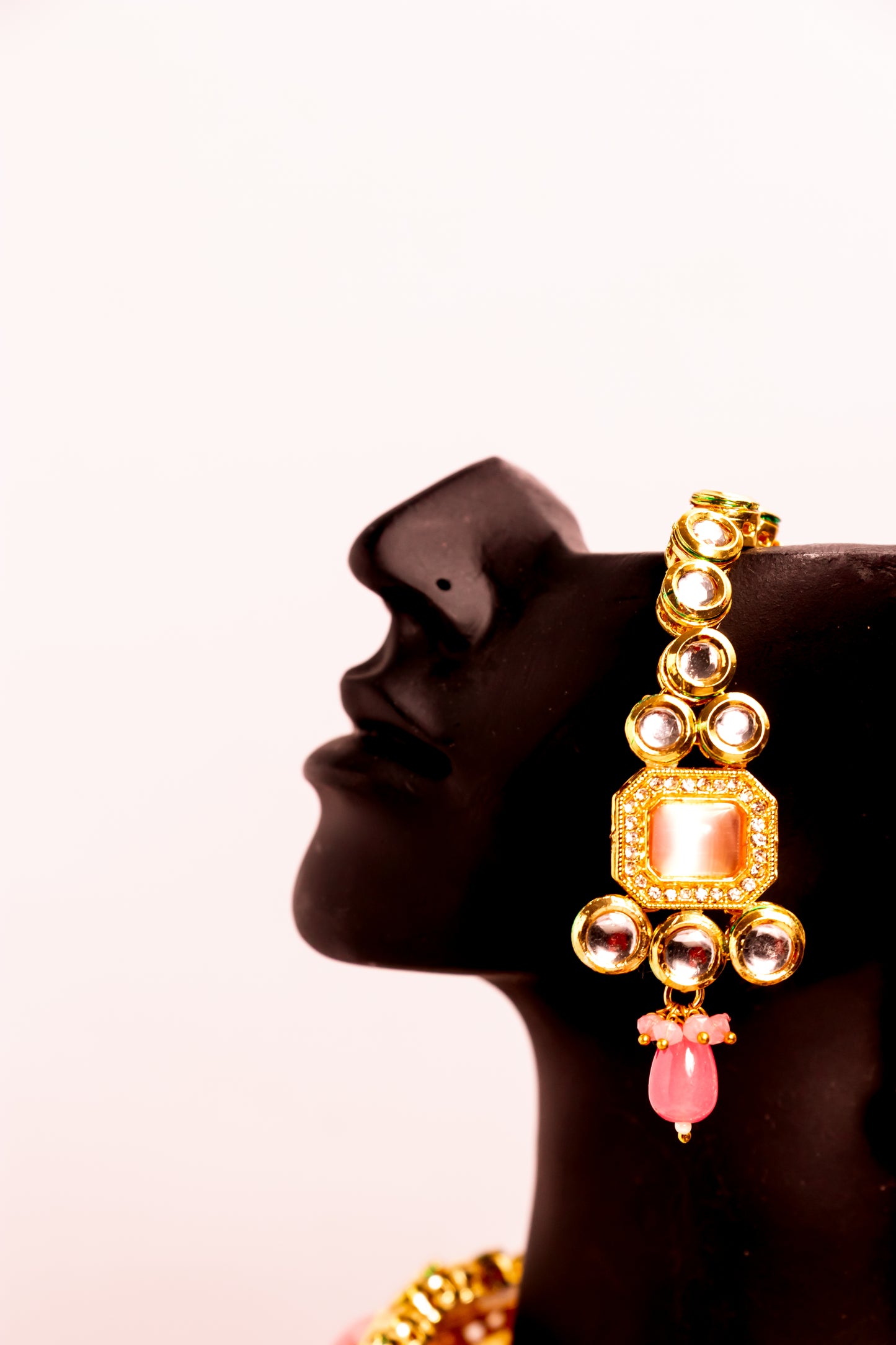 Jewel of Jahan Pink Kundan Necklace