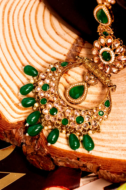 Padmavati's Opulence Polki Long Necklace Set