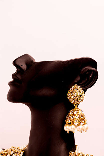 Noor's Spark Kundan Pearl Necklace Set