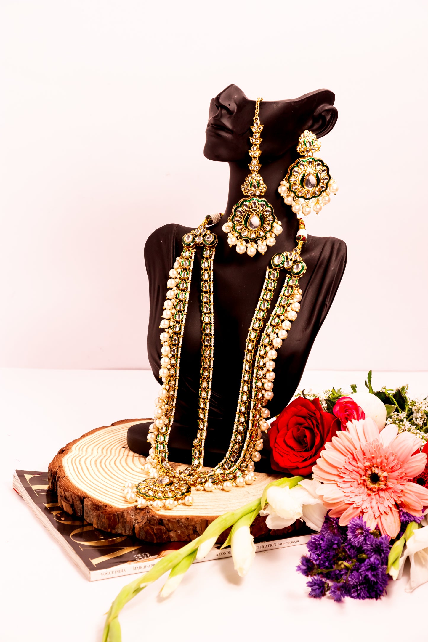 Noor's Dream Kundan Long Necklace Set