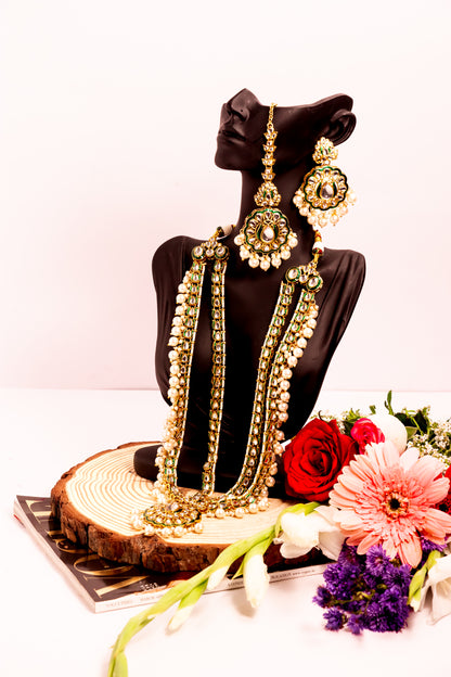 Noor's Dream Kundan Long Necklace Set