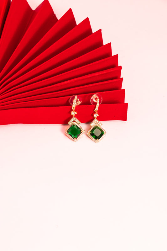 Emerald Tiara Earrings