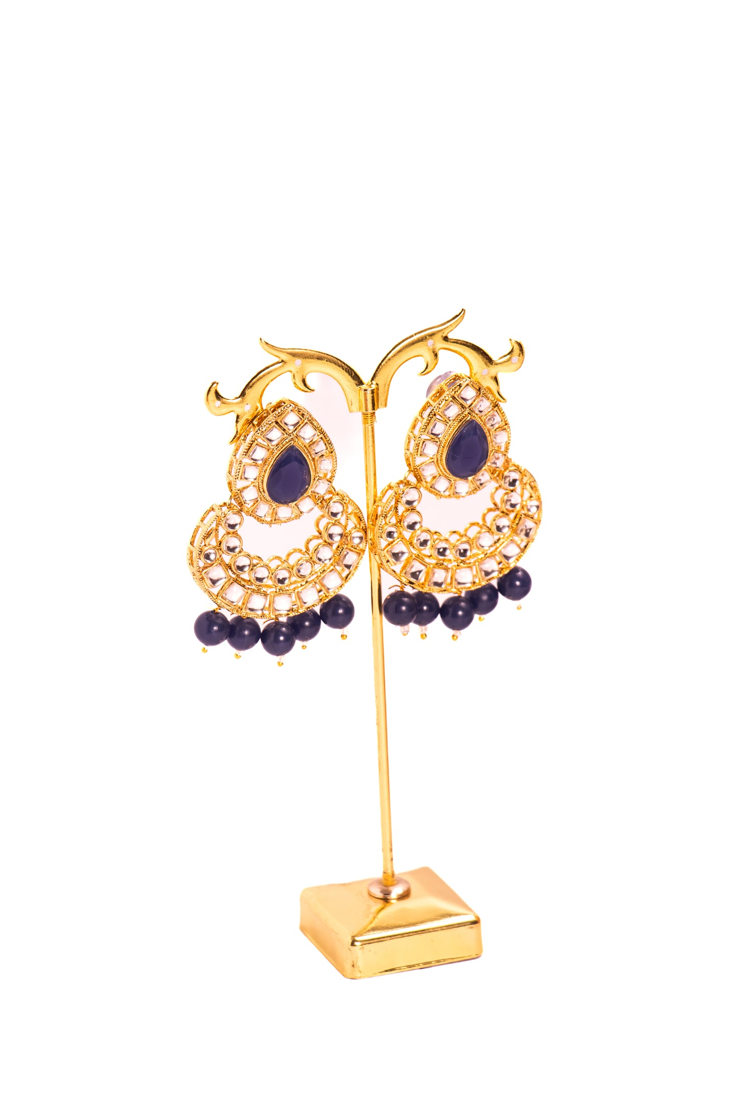 Jahan's Whisper Blue Kundan Necklace Set