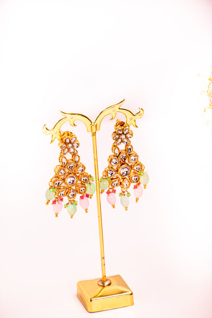 Noor's Legacy Red Kundan Necklace Set
