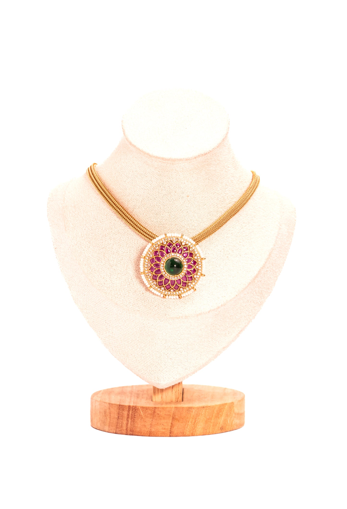Padmavati's Bloom Pink Kundan Necklace