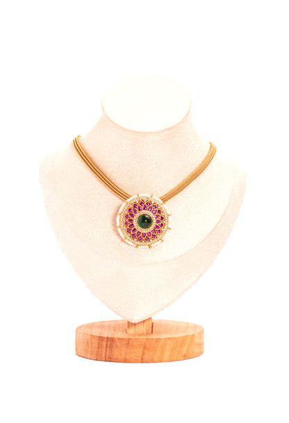 Padmavati's Bloom Pink Kundan Necklace