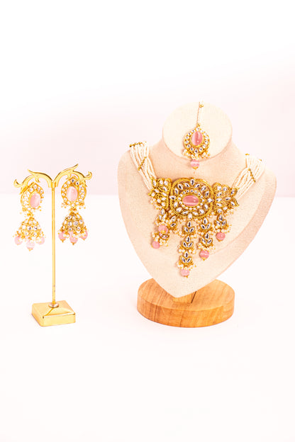 Krishnaveni Polki Necklace Set