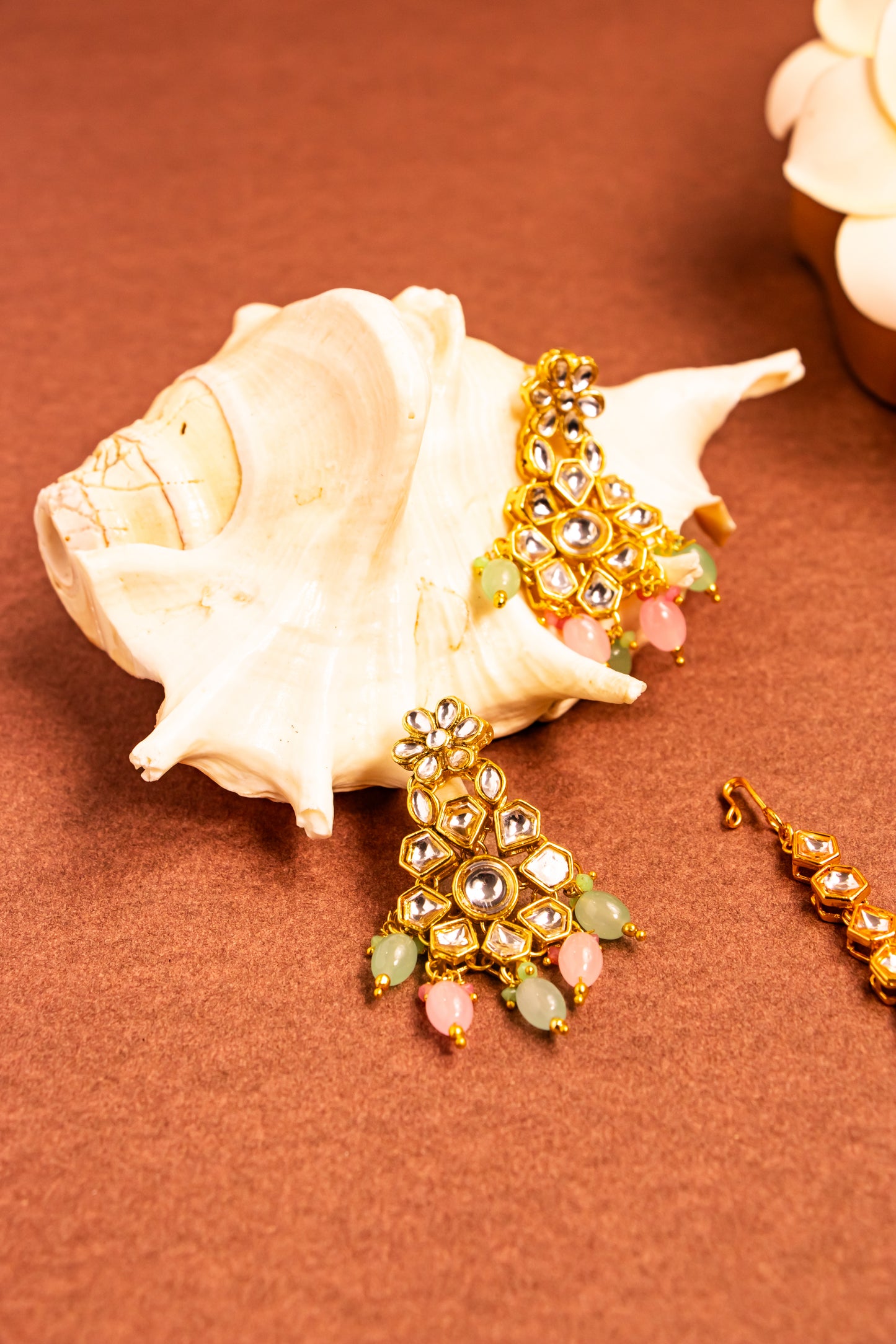 Noor's Legacy Red Kundan Necklace Set