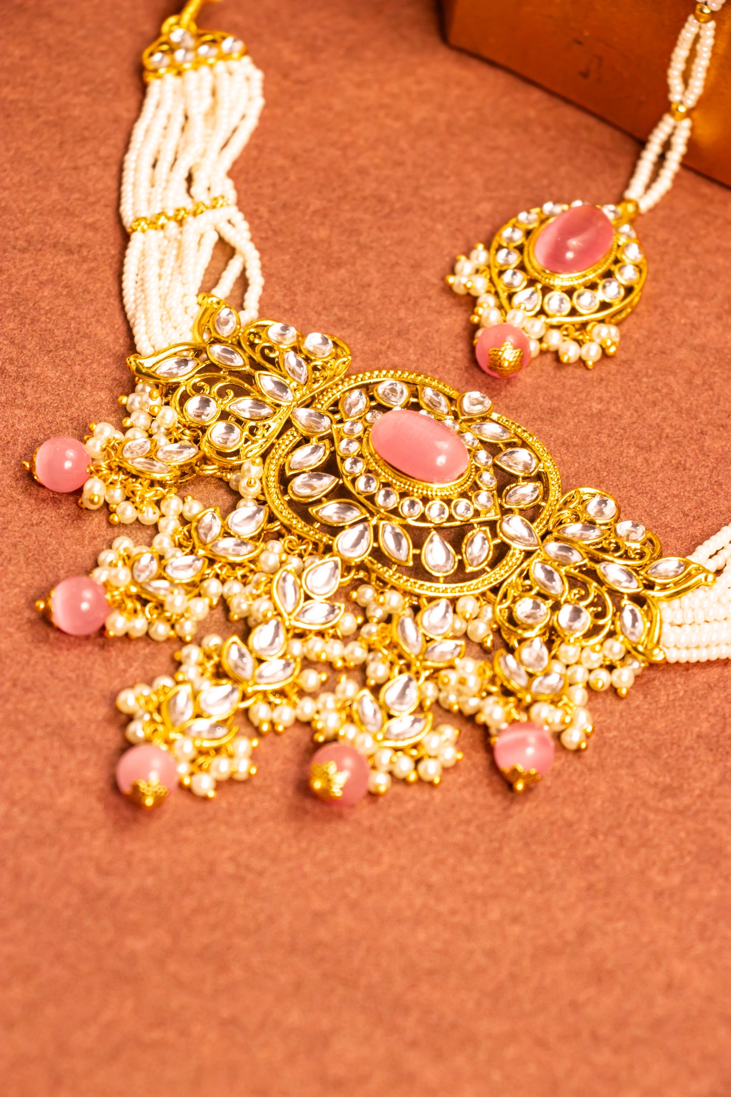 Krishnaveni Polki Necklace Set