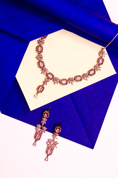 Moonlit Crescent Necklace Set