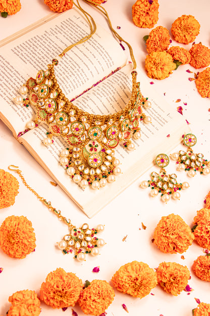 Vasundhara Semi Bridal Polki Semi Bridal Set