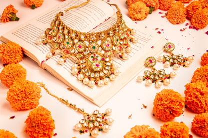 Vasundhara Semi Bridal Polki Semi Bridal Set