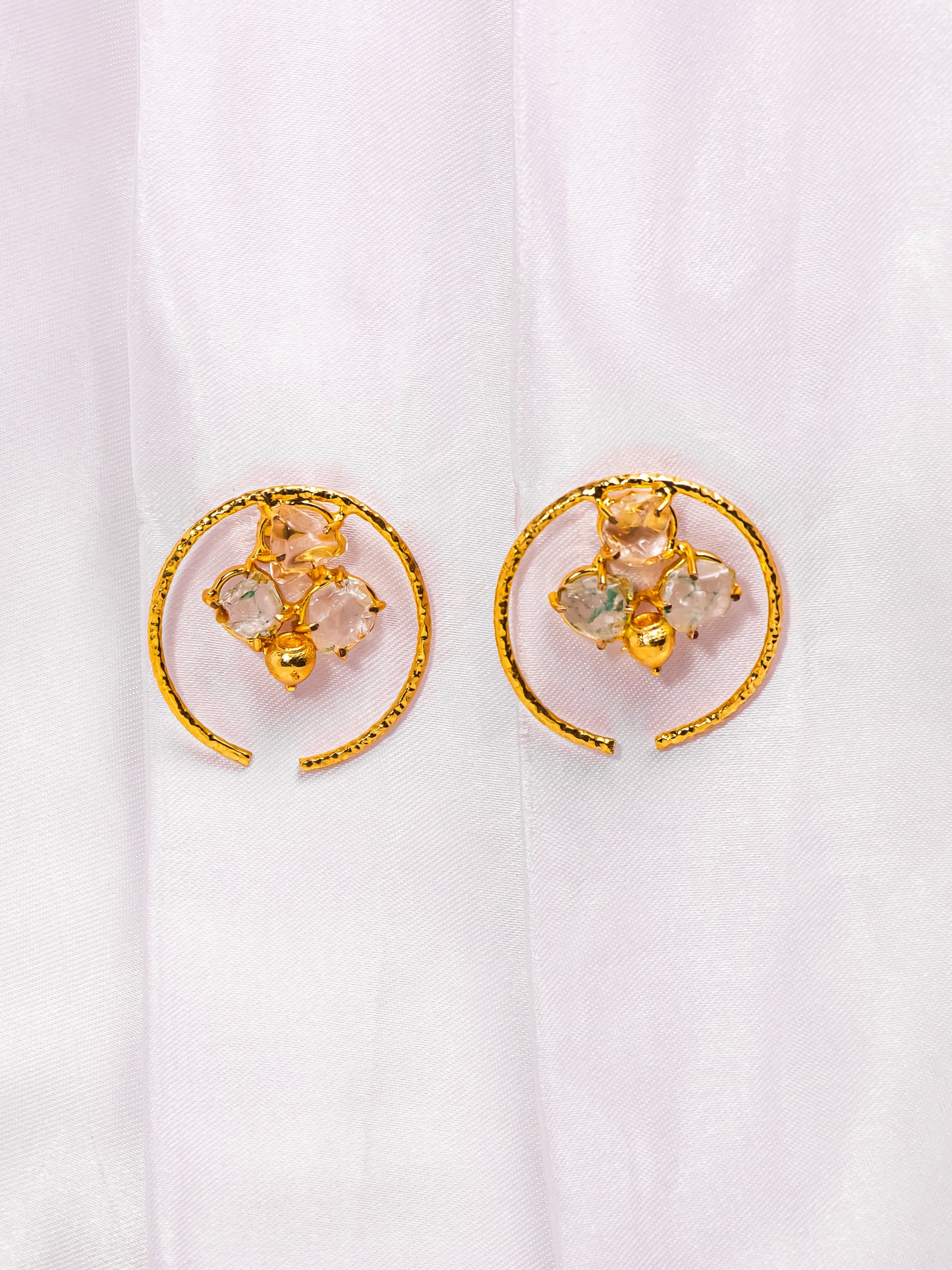 Dual Realm Spark Greek Earrings