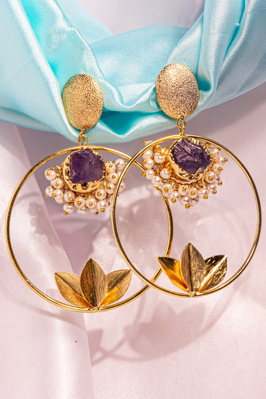 Golden Harvest Greek Earrings