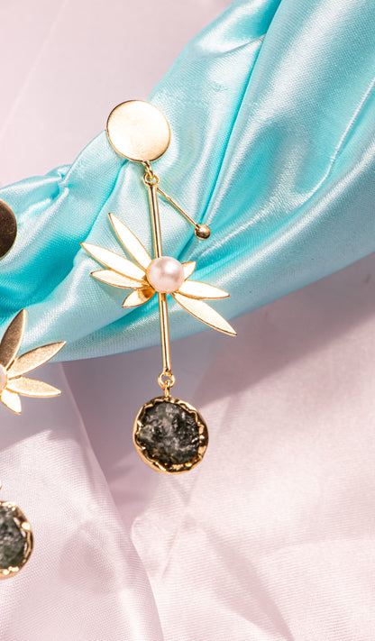 Silver Strategos Greek Earrings