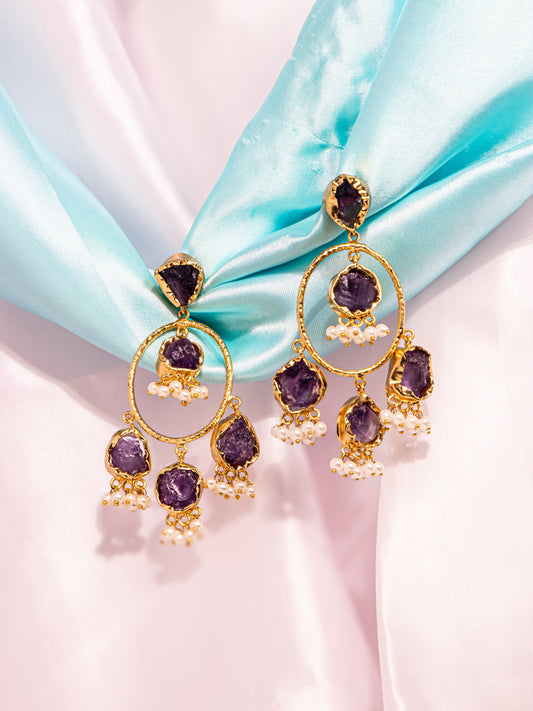 Triple Moon Greek Earrings