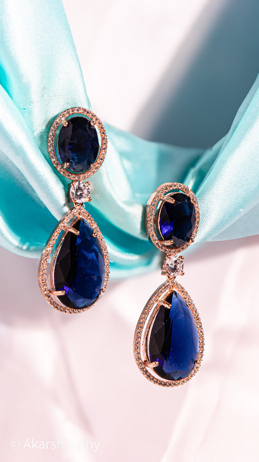 Sapphire Throne Earrings