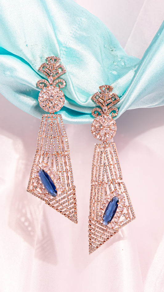 Sapphire Luster Earrings