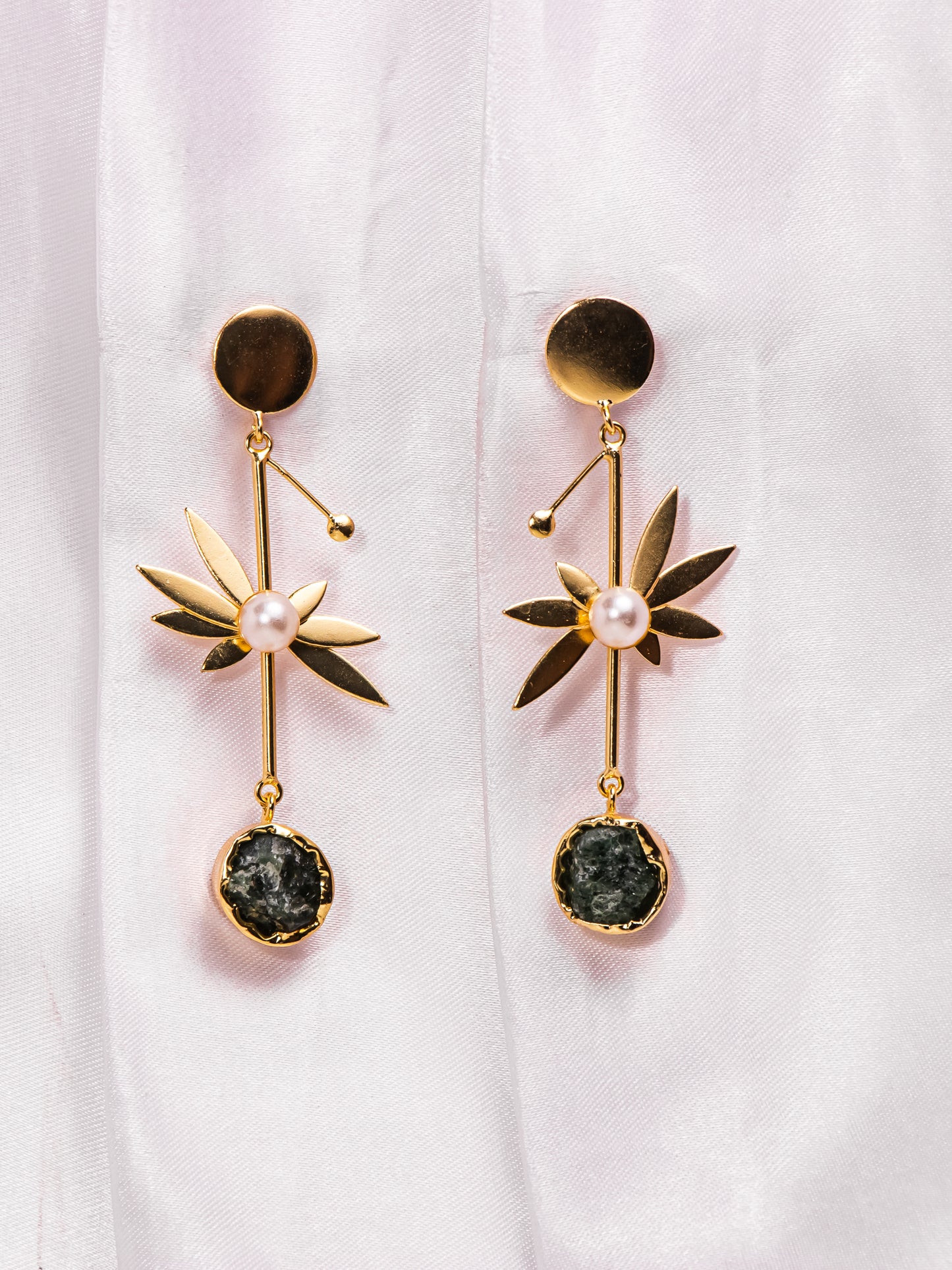Silver Strategos Greek Earrings