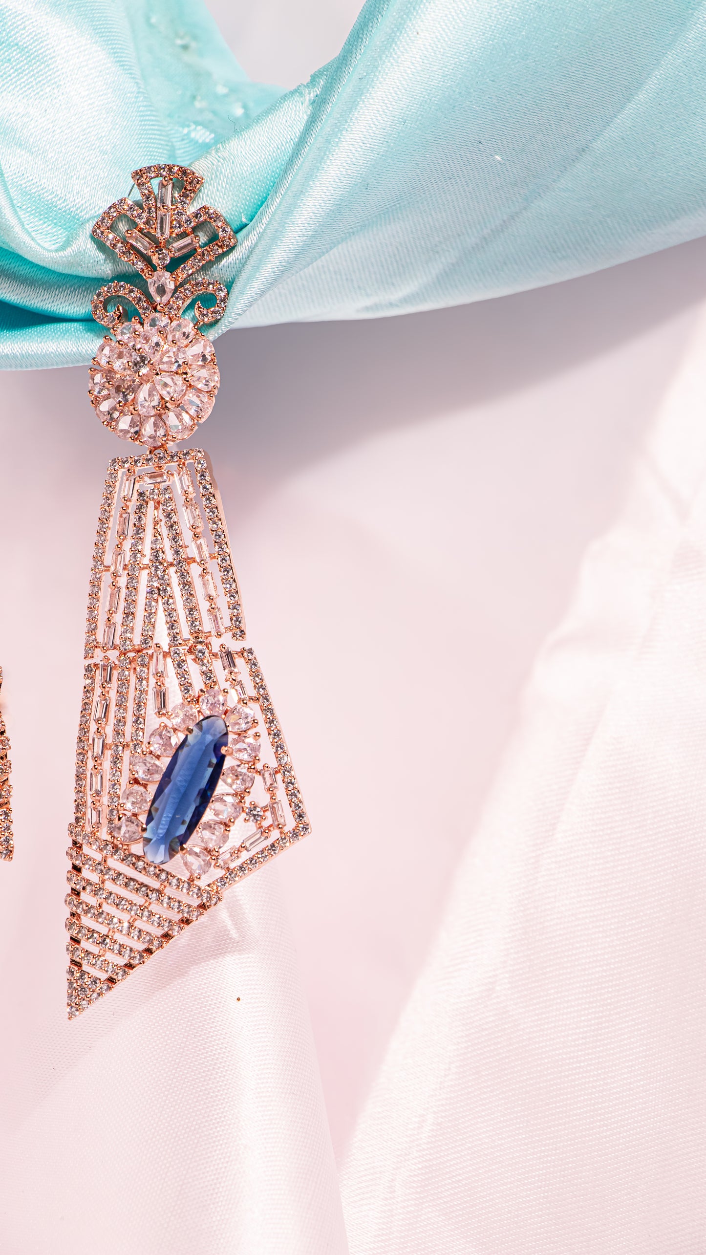 Sapphire Luster Earrings