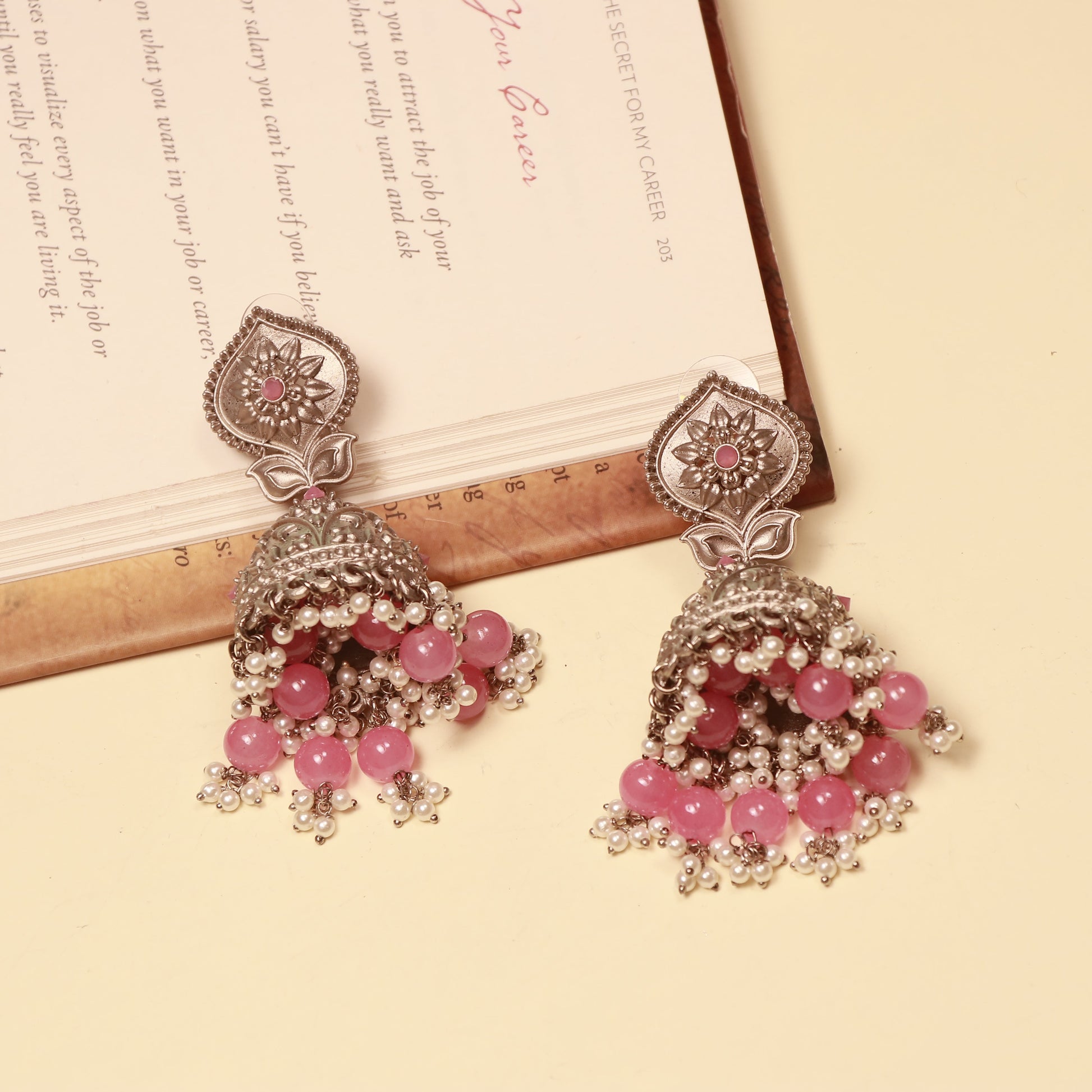 Heavenly Jhumkas Earrings - ELYSIAN GODDESS
