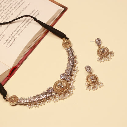 Midnight Whisper White Necklace Set