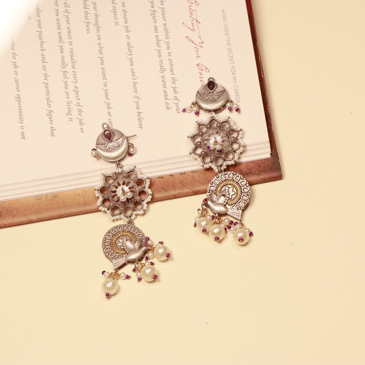 Manikarnika Silver Legacy Earrings