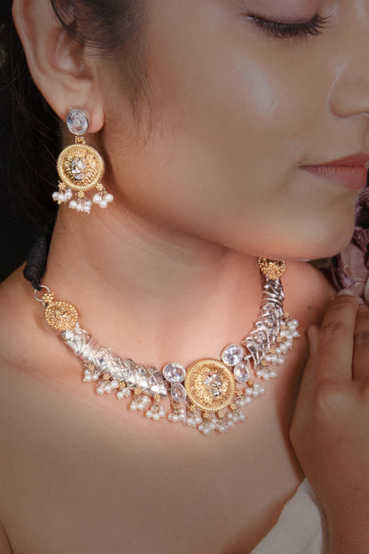 Midnight Whisper White Necklace Set - ELYSIAN GODDESS