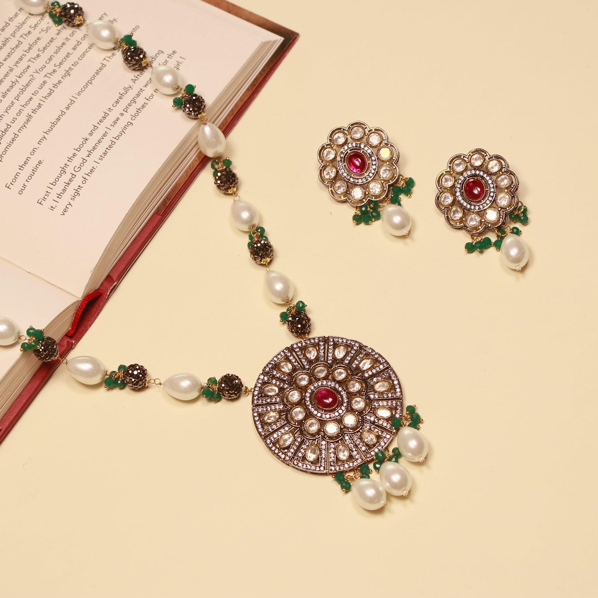 Royal Enigma Necklace Set - ELYSIAN GODDESS